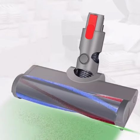 Bodenbürstenkopf mit grüner LED-Leuchte für Dyson V7 / V8 / V10 / V11 Staubsauger (1/4)