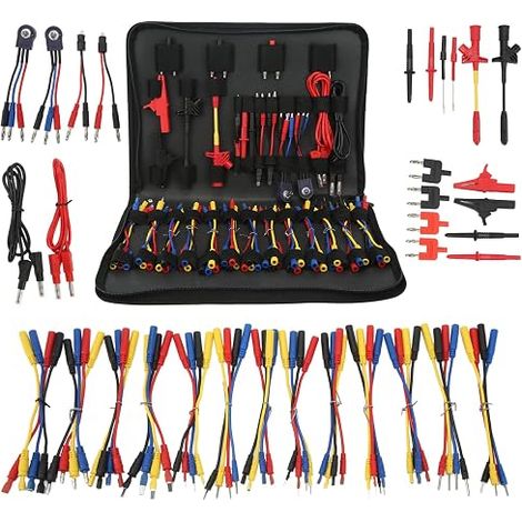 Automotive Test Leads Kit Rear Probe Insulation Drilling Test Clamp Multimeter Electrical Testers Wire Connectors Auto Diagnostic Tools for Car Repair (1/5)