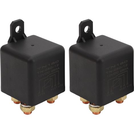 5-poliger Kfz-Relais-Schalter, 2 Stück, 250 A, hohe Stromstärke, geteilte Last 12 V/24 V, Ein/Aus-Steuerung (1/5)