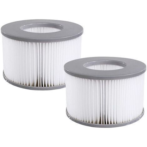 Lot de 2 cartouches filtrantes de rechange pour piscine gonflable Mspa, jacuzzi (1/5)