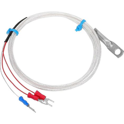 Sonde de température PT100 thermistance mesure précise à pastille ronde trouée 1 mètre (1/5)