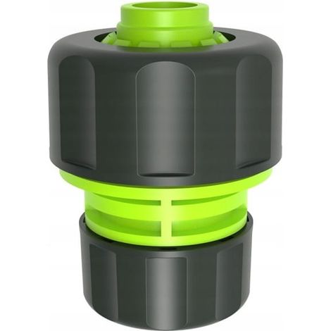 Attrezzo per la riparazione di tubi da giardino con connettore in ABS resistente da 3/4" - 1". (1/2)