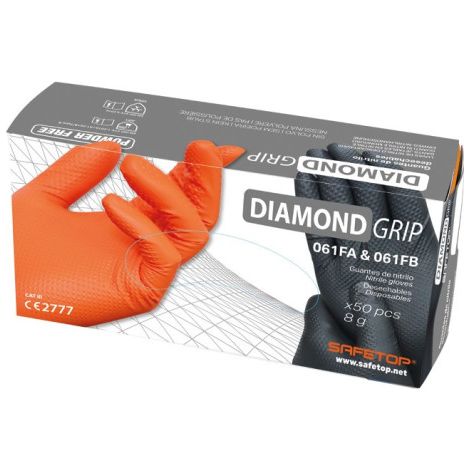 Guante 8g diamantado ambidiestro Cx 50 DIAMOND GRIP 8 Naranja