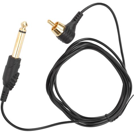 6.2ft Câble RCA pour Tatouage, Cordon TPE avec Clip, Alimentation pour Machine à Tatouer et Stylo (1/5)