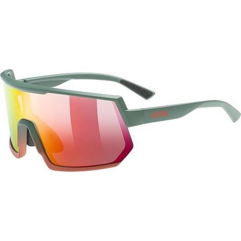 Uvex sportstyle 235 Gafas multi-sport Unisex Con media montura Verde, Rojo (1/5)