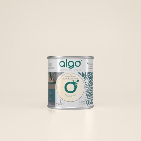 Peinture écologique Algo - Mat - Beige Crème - 0.5L