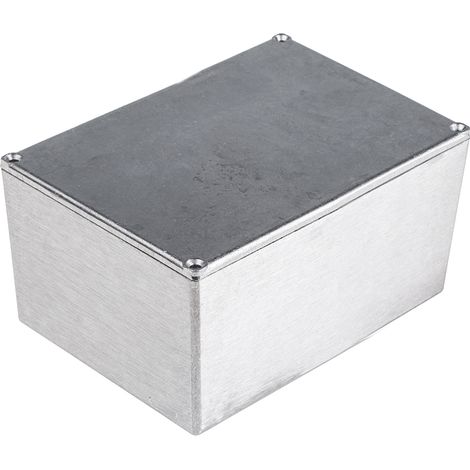 Boîtier RS PRO en Alliage d'aluminium, 115 x 89.9 x 54.9mm, Argent IP65, Blindé ( Prix pour 1 ) (1/3)