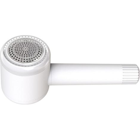 Rasoir anti-peluches blanc à 6 lames avec rouleau anti-peluches et coupe-boules de poils rechargeable pour vêtements