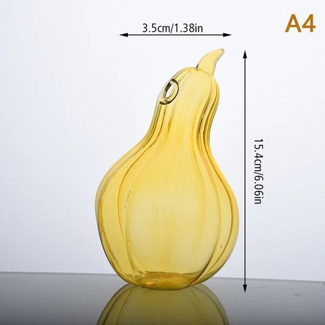 Filiyano-4 vases à fleurs en forme de courge, grenade, noisette et poire, format A4 (1/5)