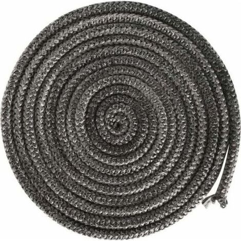 Joint de cheminée, XU, 4 m, Joint de cheminée, Joint de porte, Accessoires de cheminée, Fumoir, Fil de fibre de verre, Diamètre: 10 mm - (1/4)
