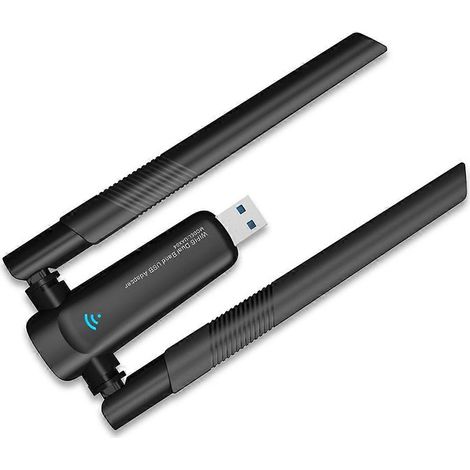 Adaptateur USB WiFi 6 1800 Mbps, carte réseau 5G/2,4 GHz, antenne à gain élevé (1/5)