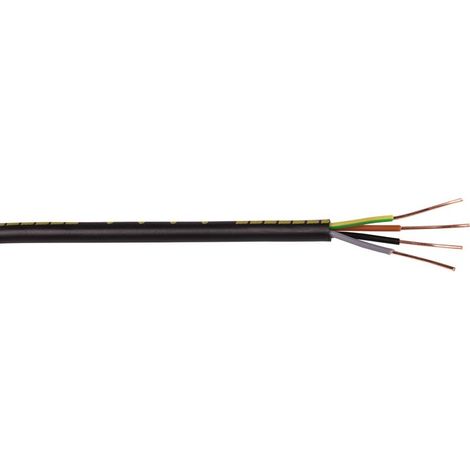 Câble rigide industriel U1000 R2V noir - 4G2,5 mm² - Couronne de 50 m - Sermes (1/3)