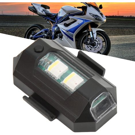Paire de feux clignotants rechargeables pour moto/avion/navigation/avertissement (livrés avec batterie intégrée) (1/5)