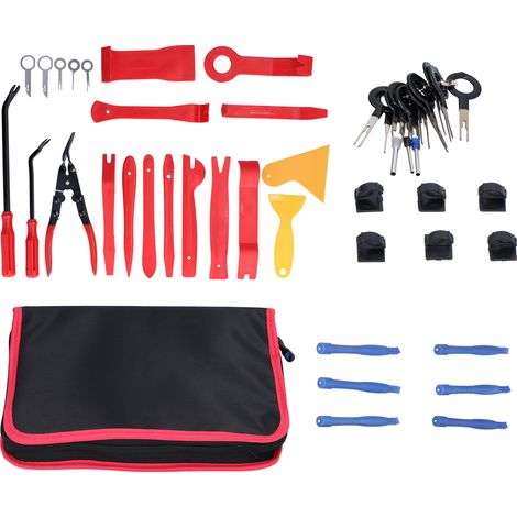Kit de 45 outils de démontage audio pour voiture, panneaux DVD, garnitures intérieures, modification et réparation (1/5)