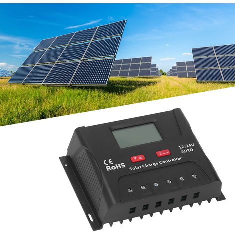 HP Serie 60A 12V/24V PWM Solar-Lade-/Entladeregler mit LED-Anzeige und USB-Anschluss (1/5)