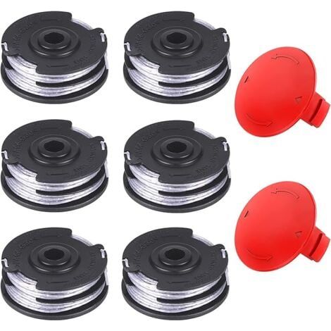 Bobinas de repuesto para cortacéspedes, Accesorios para cortacéspedes BOSCH, Bobinas de repuesto de Ø1,65 mm y 6,1 m para los modelos: ART 30-36 Ll, AdvancedGrassCut36, ART 24, ART 27, ART 30, ART24+, (1/4)