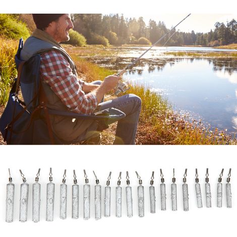 20 pièces Plombs Allongés pour Pêche Leurres, Poids pour Accessoires de Pêche