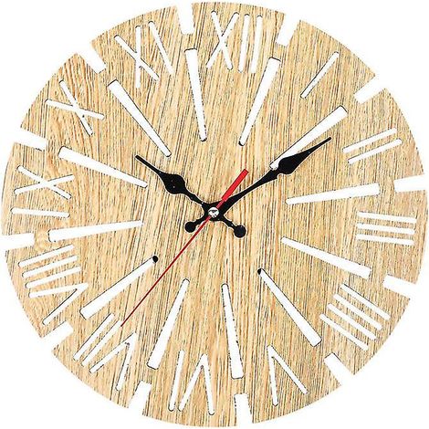 1 Stück windmühlenförmige Wanduhr aus Holz
