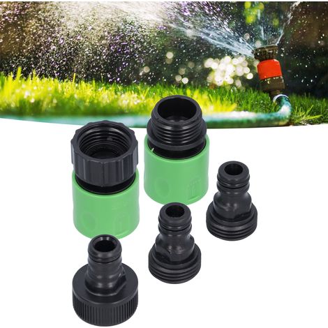 Adaptateur Rapide pour Tuyau d'Arrosage 3/4 NPT avec Coupleur Fileté Femelle/Mâle et Embouts pour Irrigation de Jardin/Pelouse