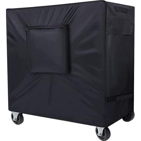 Kühlkoffer für Transportwagen, wasserdichtes Oxford-Polyester-Außenmaterial, schwarz, 95 x 92 x 50 cm (1/5)