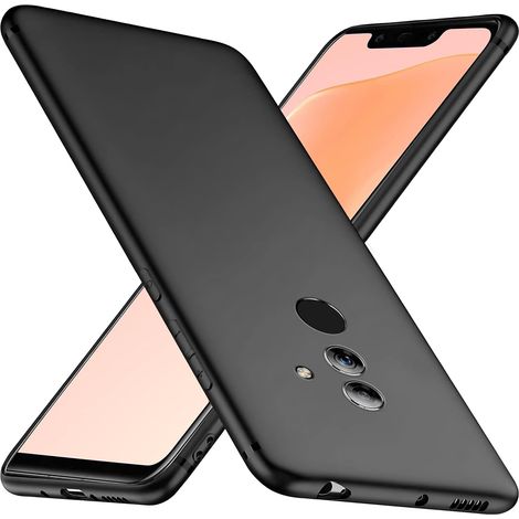 CUSTODIA IN SILICONE NERO PER HUAWEI MATE 20 LITE FLESSIBILE RESISTENTE SNE-AL00 (1/5)