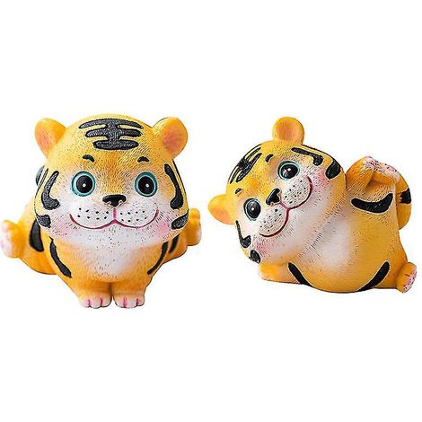 2-teilige Tigerskulptur