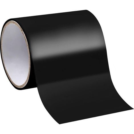 Ruban de réparation étanche noir – 10 cm × 1,5 m, adhésif non extensible pour tuyaux, piscines et récipients – Sans marque (1/5)