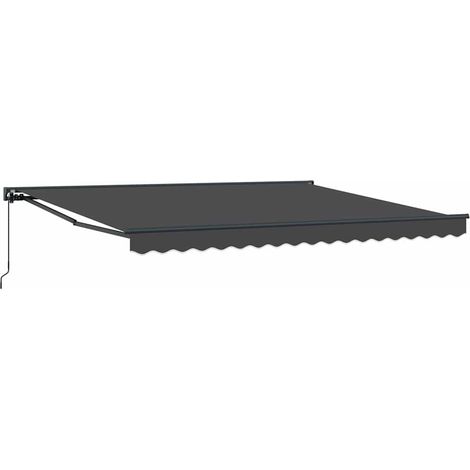 Tenda Retrattile Antracite 400x300 cm Tessuto vidaXL (1/5)