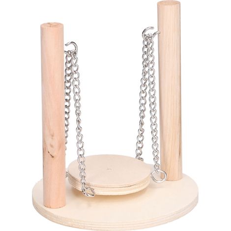 Perchoir en bois pour perroquets, balançoire, jouet pour hamsters et autres petits animaux (1/5)