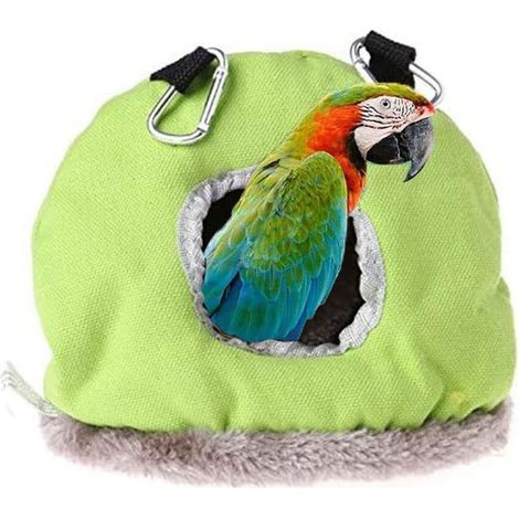 Nichoir et mangeoire Warmes Nest Lit d'oiseau Hiver Chaud Nid d'oiseau Tente de perroquet suspendue ronde pour petit animal de compagnie,L (1/5)
