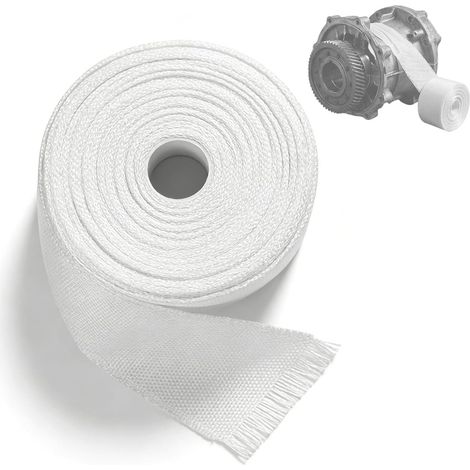 Ruban en Fibre de Verre - 5 cm x 30 m - Blanc - Tissu de Fibre de Verre pour Réparation de Tissus (Non Collant) - pour Réparation de Voitures, Bateaux et Structures Métalliques (1/5)
