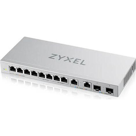 Zyxel XGS1010-12 v2, 12-Port Gigabit Unmanaged Switch with 8-Port 1G + 2-Port 2.5G + 2-Port SFP+ (1/4)