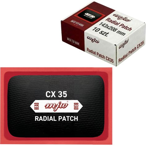 Inserti di riparazione per pneumatici radiali CX35 143X208 MM, 10 pezzi, vulcanizzazione (1/3)