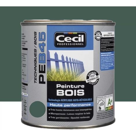 Peinture Bois Cécil Professionnel PEB45 Vert normand 0,5 L (1/3)