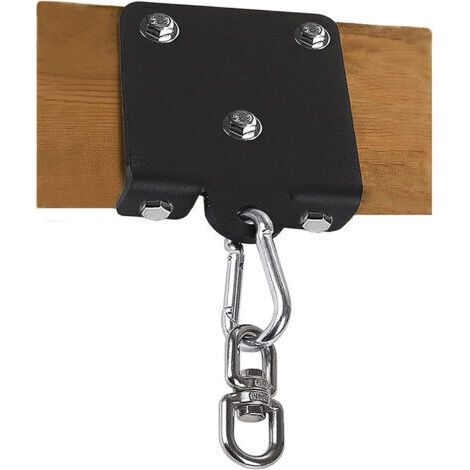 Crochet de suspension robuste pour sac de boxe, rotation à 360 °, crochet de poutre en bois pour entraînement de boxe, Muay Thai, yoga aérien, balançoire et hamac (1/5)