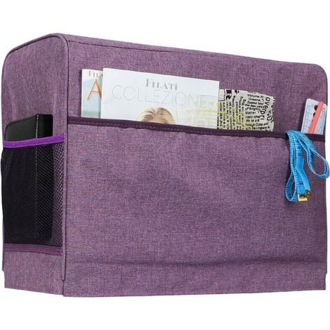 Sewing Machine Bag for Most Standard Sewing Machines, Universal Travel Bag with 2 Removable Clear Zippered Pockets for Accessories, YMYNY (1/4)