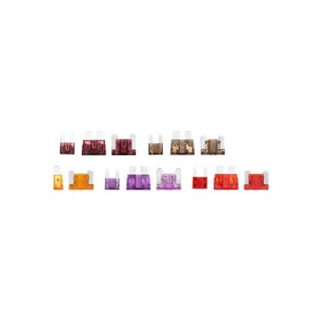 180 Pcs Standard Car Fuses and Mini Micro Mixed Auto Fuse Set 2A 3A 5A 7.5A 10A 15A 20A 25A 30A 35A 40A with Extractor, Flat Fuses for Car, Motorcycle, Truck, RV Truck
