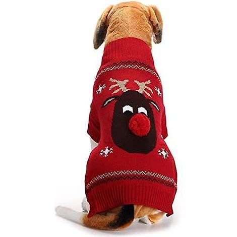 pull-overs Pour Chiens, Pull D'hiver Pour Chien, Pull Motif De Nol - Manteau Tricot Pour Lhiver - Vtement Pour Animal De Compagnie - Pull Tendance (1/5)