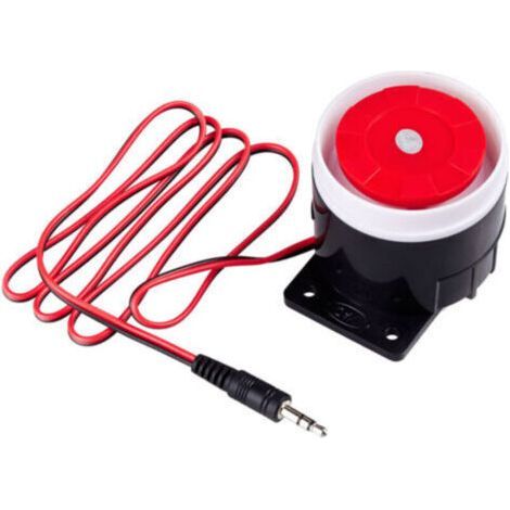 Home alarm system with 120 dB internal siren for GSM alarm systems and 3.5 mm jack (1/5)