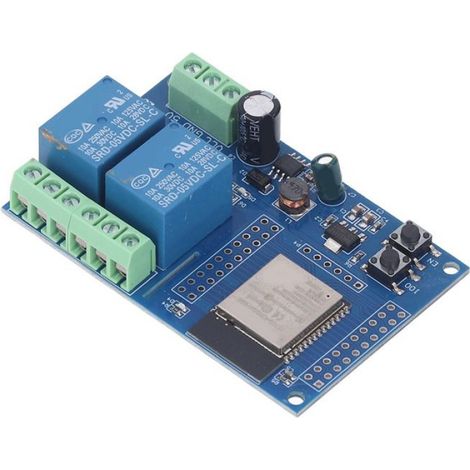 Module de relais Module Double Relais WiFi BLE Programmable 2 Voies 5 V avec Mémoire Flash 4 M quincaillerie electrique (1/4)