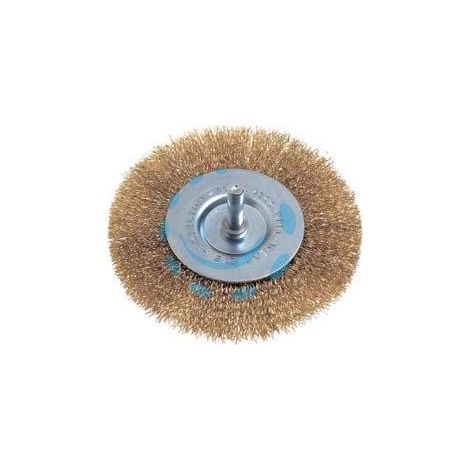 SPAZZOLA CIRCOLARE FILI ACCIAIO PER TRAPANO EXTRA - ø mm.75 codolo mm.6