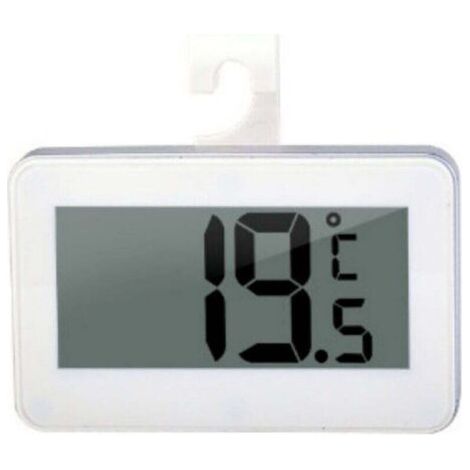 Digitales Kühlschrankthermometer, wasserdichtes Gefrierschrankthermometer, hochpräzise mit Alarmfunktion und Haken für Küche und Haushalt. Zuverlässig für die Lebensmittelaufbewahrung.
