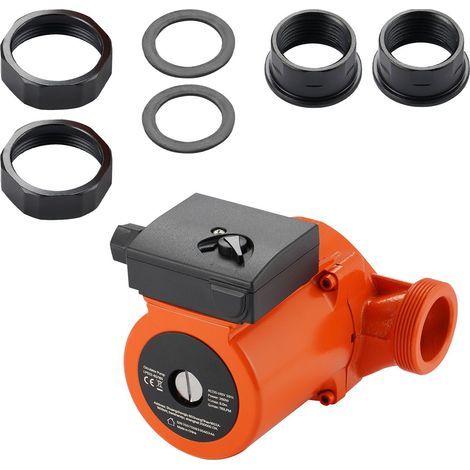 Pompe de circulation en fonte LPS32-8S/180, 3/8 CV, 220-240V, 110 L/min, raccord fileté, vitesse réglable 3 niveaux, silencieuse, entrée et sortie 2 pouces. (1/5)