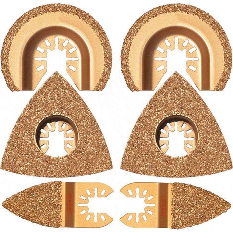 EASYCOMFORT 6 pièces Scie oscillantes en carbure de diamant pour Bosch Chicago Craftsman Dewalt Dremel Fein Genesis Harbor (1/5)