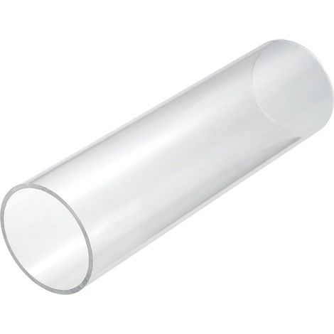 64mm x 70mm(2 1/2" x 2 3/4") Tuyau en Acrylique Transparent, Tube en Plastique Rigide de 10 Pouces pour Tuyau d'Eau d'Aquarium, Système de refroidissements par Eau, Plomberie (1/5)