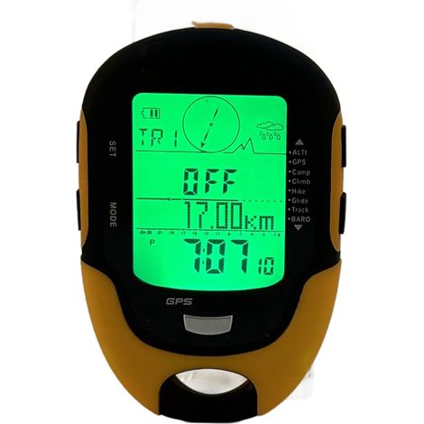 Altimètre électronique de navigation extérieure FR510 ABS IPX4 étanche, avec thermomètre, hygromètre, boussole et GPS. (1/5)
