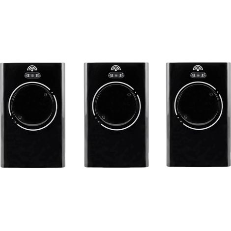 3 Pièces Telecommande Porte de Émetteur de Garage 868MHz,Telecommande Portail 2 Canaux Compatible avec XT4 868 SLH LR, XT4 868 SLH, XT2 868 SLH LR, XT2 868 SLH (Black)