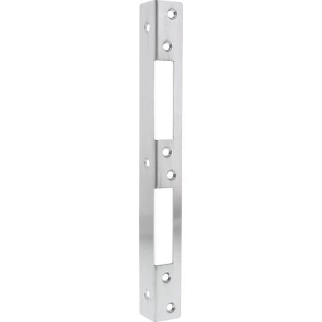 1 Plaque de fermeture angle Acier inoxydable 25x2,5x2,5cm Surface brossée Pour cadre de porte (1/5)