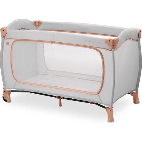 Lettino da viaggio - HAUCK - SLEEP N PLAY GO PLUS - 60 x 120 cm - Dalla nascita - Pieghevole - Ruote - Dusty Cork (1/5)