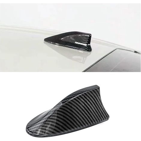 Antenna radio AM/FM a forma di pinna di squalo per auto, SUV, camion (stile fibra di carbonio)